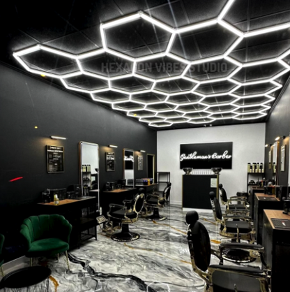 Premium Hexagon Light - Barbershop Light