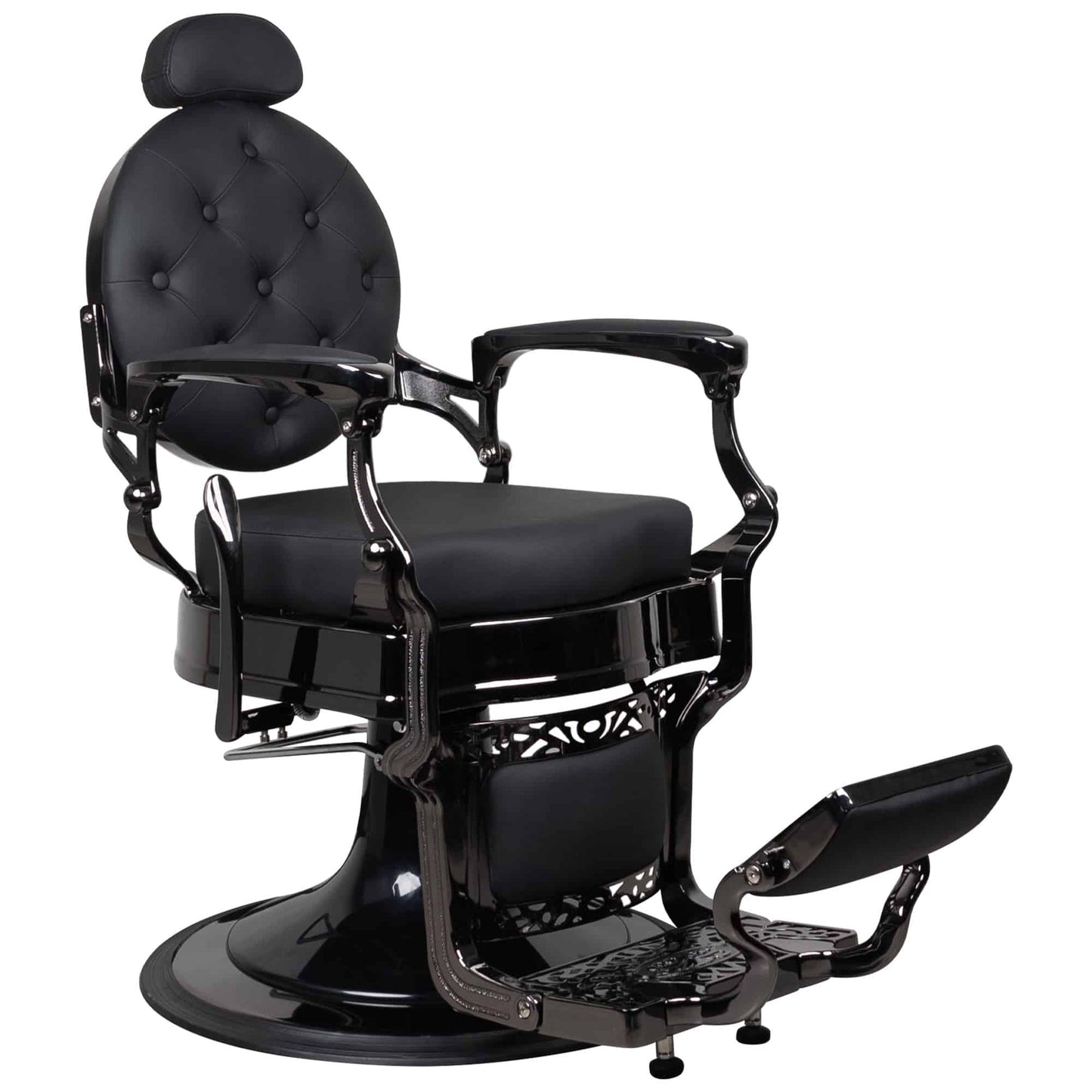 BLACK CHROME BARBERCHAIR