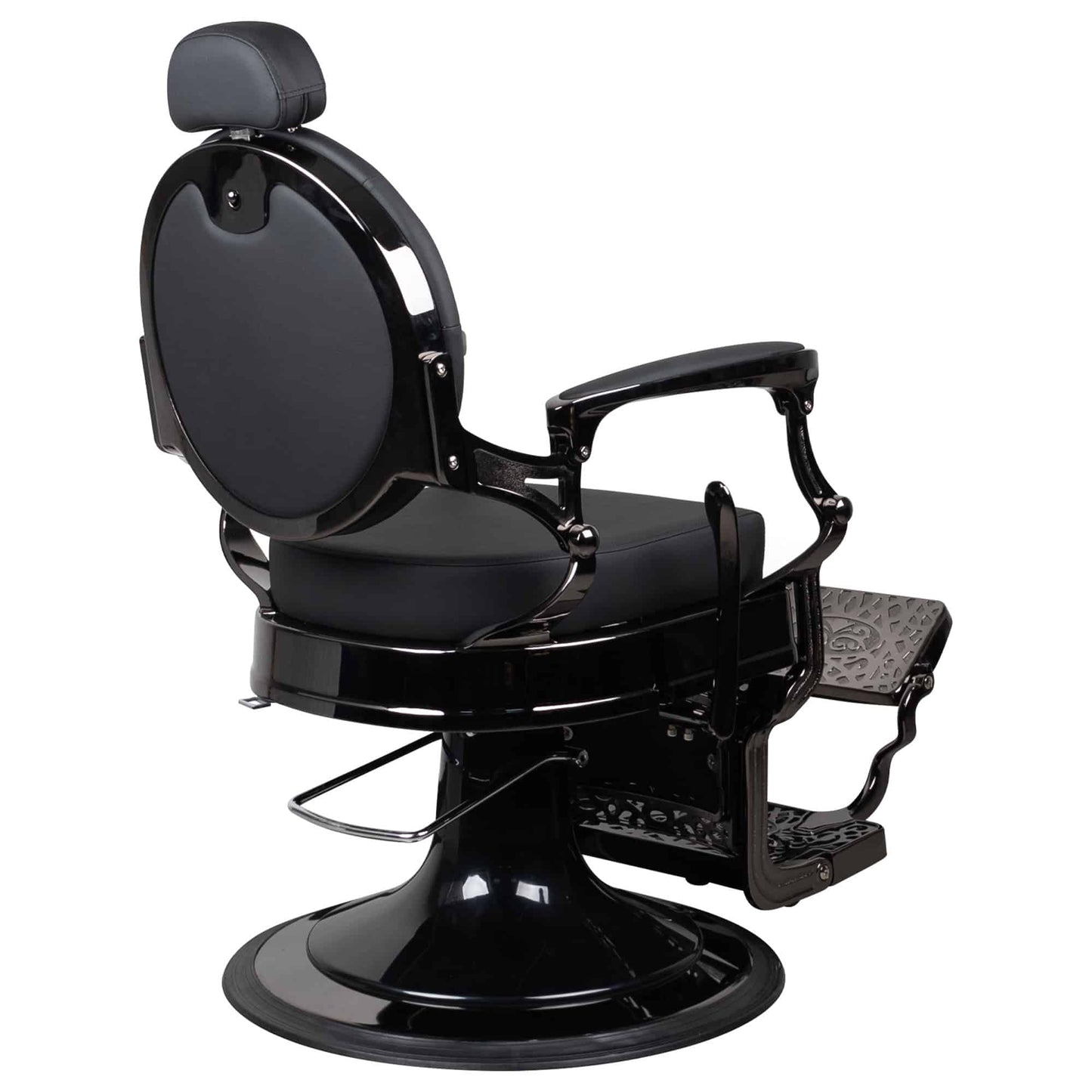 BLACK CHROME BARBERCHAIR