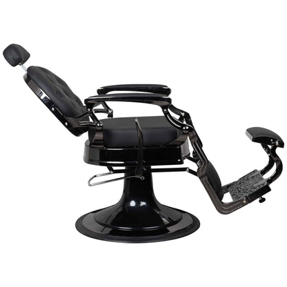 BLACK CHROME BARBERCHAIR