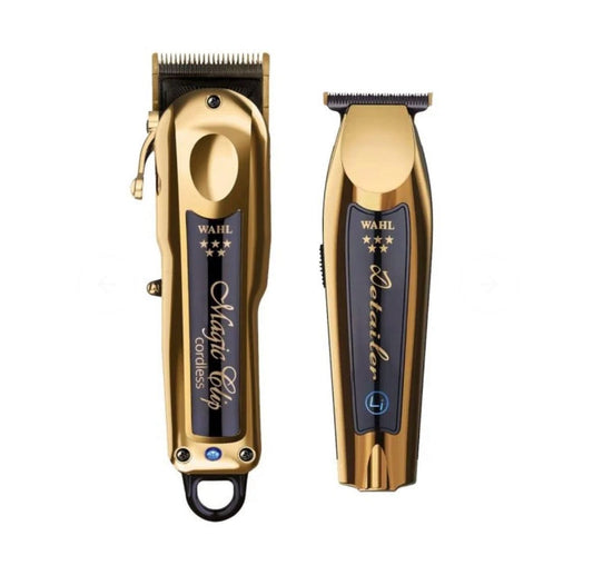 Wahl Tondeuse Set Magic Clip Cordless + Detailer Gold 