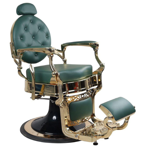 EXCLUSIVE BARBERCHAIR DARK GREEN