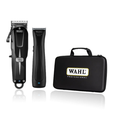 Wahl Combo Cordless Super Taper + Beret Black Stealth - إصدار محدود 