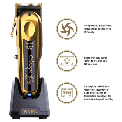 Wahl Cordless Magic Clipper Gold 5-Sterne-Clipper 