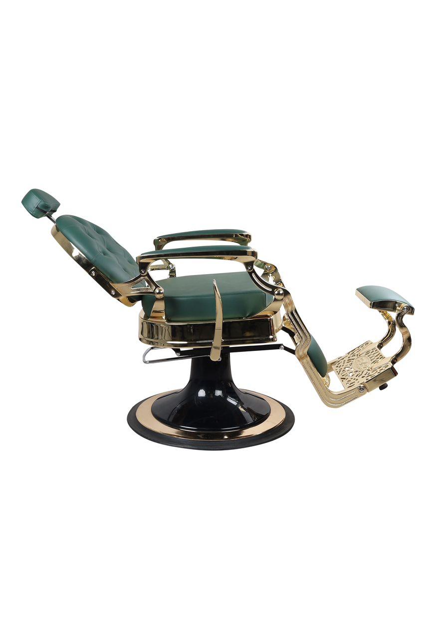 EXCLUSIVE BARBERCHAIR DARK GREEN