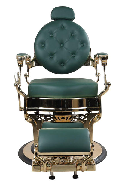 EXCLUSIVE BARBERCHAIR DARK GREEN