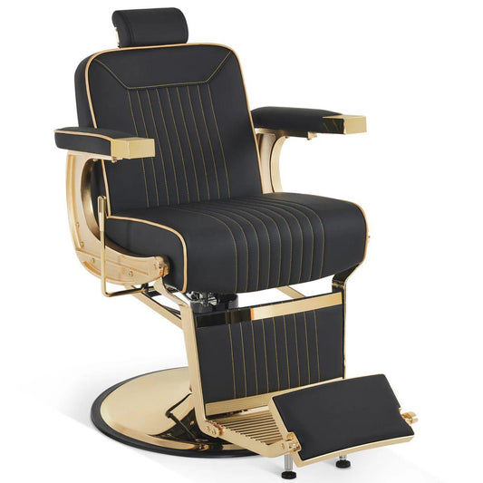 BARBERCHAIR BLACK GOLD LOW