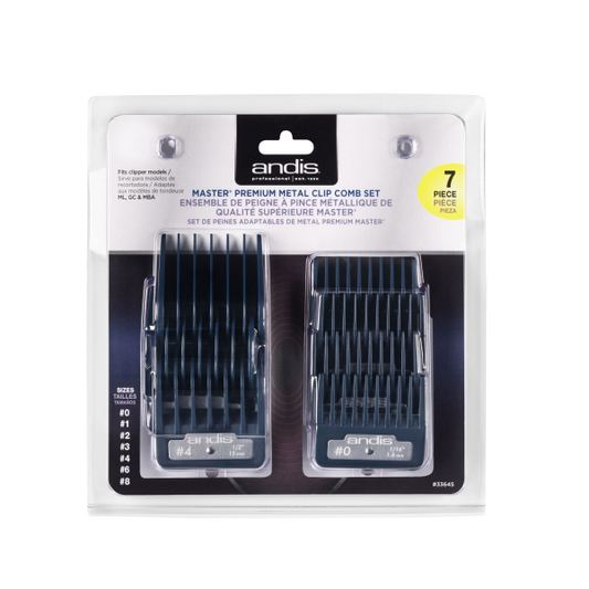 مجموعة أمشاط Andis Master Premium Metal Clip