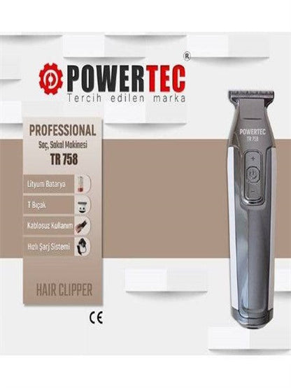 ماكينة قص الشعر اللاسلكية Powertec 758